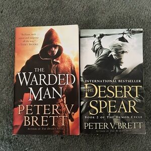 The Warded Man and The Desert Spear Book 1 & 2 of The Demon Cycle Peter V. Brett